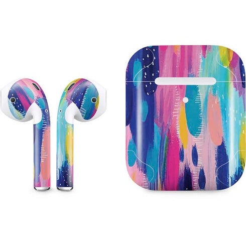 Etta Vee Pink Sparkle Brush Stroke Apple AirPods 2 Skin