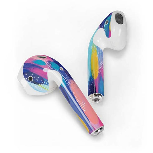 Etta Vee Pink Sparkle Brush Stroke Apple AirPods 2 Skin