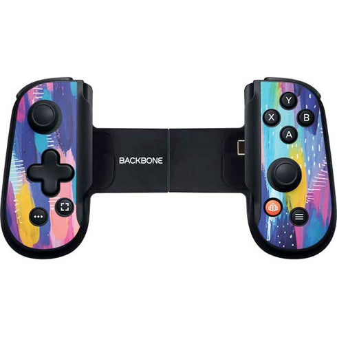 Pink Sparkle Brush Stroke by Etta Vee Backbone One for iPhone Game Controller Skin