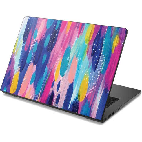Etta Vee Pink Sparkle Brush Stroke Dell Chromebook Skin
