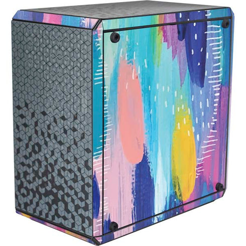 Etta Vee Pink Sparkle Brush Stroke Cooler Master MasterBox Q300L Mini Tower Skin