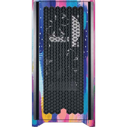 Etta Vee Pink Sparkle Brush Stroke Corsair 4000D Tempered Glass Mid-Tower ATX Case Skin