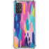 Etta Vee Pink Sparkle Brush Stroke Galaxy A32 5G Clear Case