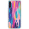 Etta Vee Pink Sparkle Brush Stroke Galaxy A50 Clear Case