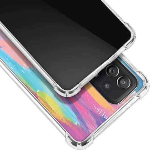 Etta Vee Pink Sparkle Brush Stroke Galaxy A52 5G Clear Case