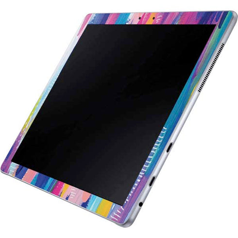 Etta Vee Pink Sparkle Brush Stroke Galaxy Book 12in Skin