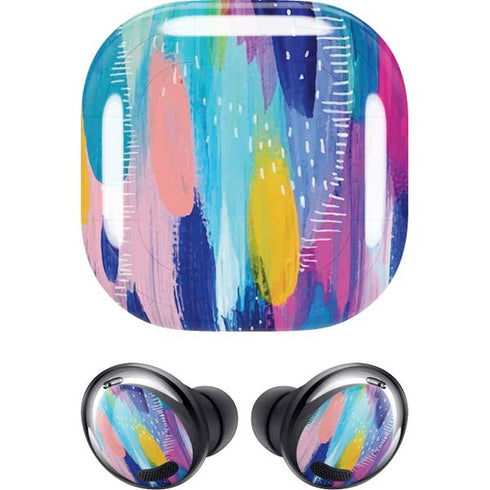 Etta Vee Pink Sparkle Brush Stroke Galaxy Buds Pro Skin