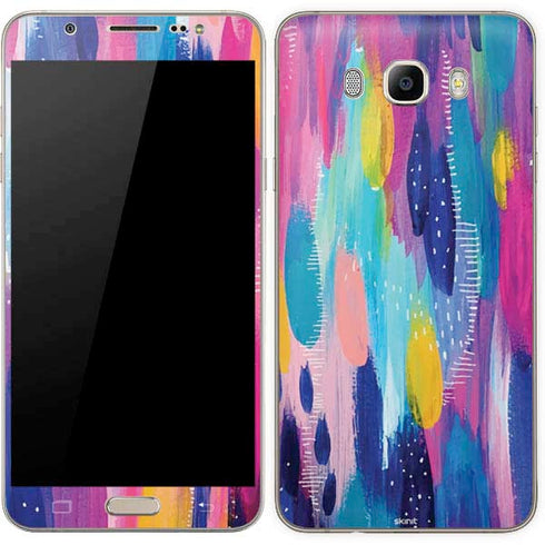 Etta Vee Pink Sparkle Brush Stroke Galaxy J7 Skin