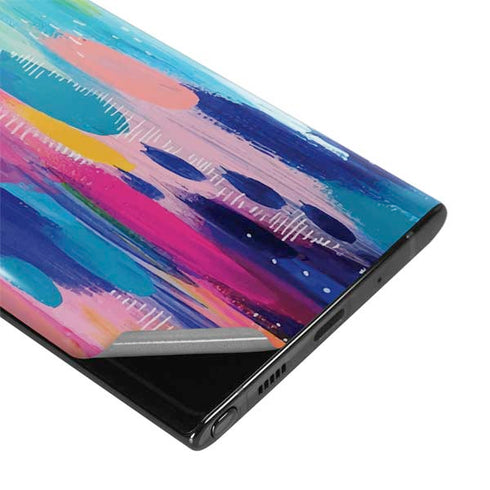 Etta Vee Pink Sparkle Brush Stroke Galaxy Note 10 Plus Skin