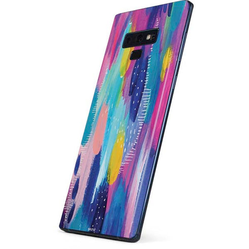 Etta Vee Pink Sparkle Brush Stroke Galaxy Note 9 Skin