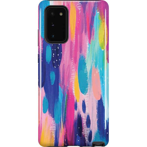 Etta Vee Pink Sparkle Brush Stroke Galaxy Note20 5G Pro Case