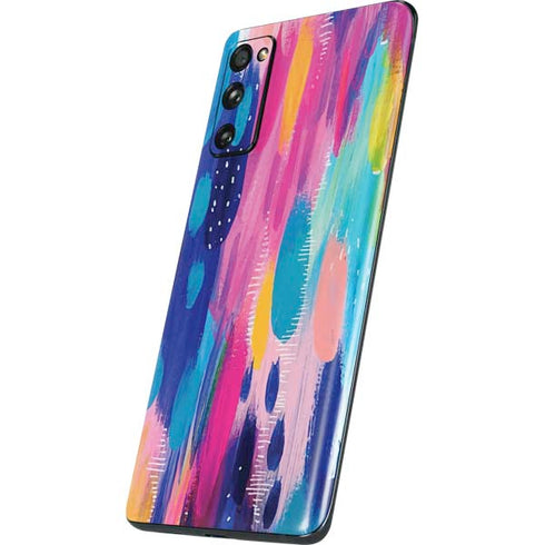 Etta Vee Pink Sparkle Brush Stroke Galaxy S20 Fan Edition Skin