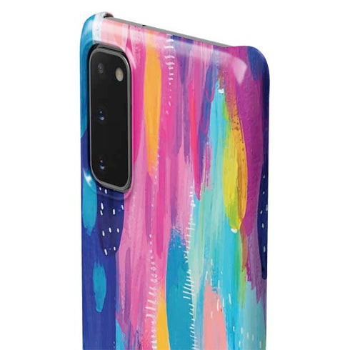 Etta Vee Pink Sparkle Brush Stroke Galaxy S20 Lite Case
