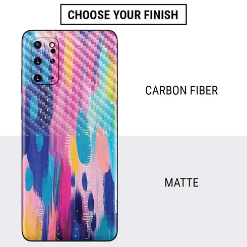 Etta Vee Pink Sparkle Brush Stroke Galaxy S20 Plus Skin