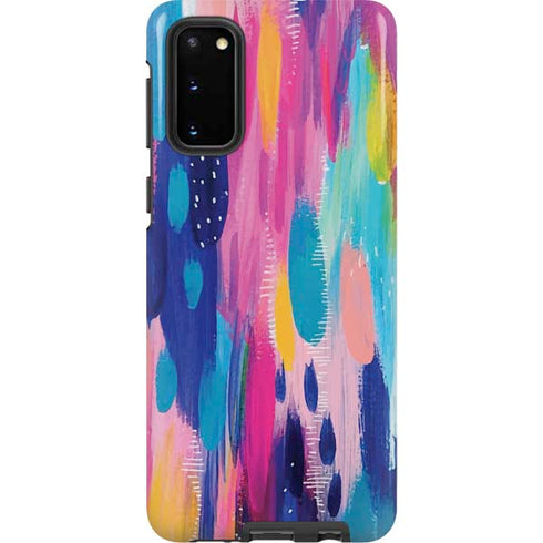Etta Vee Pink Sparkle Brush Stroke Galaxy S20 Pro Case