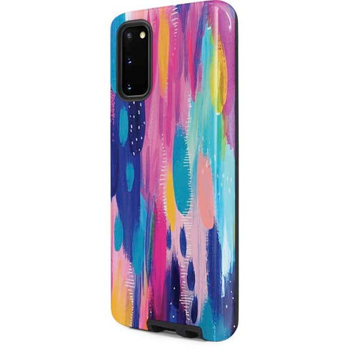 Etta Vee Pink Sparkle Brush Stroke Galaxy S20 Pro Case