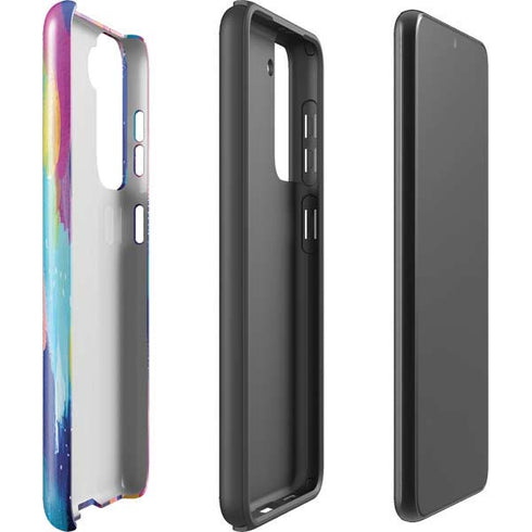 Etta Vee Pink Sparkle Brush Stroke Galaxy S21 FE Pro Case