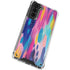 Etta Vee Pink Sparkle Brush Stroke Galaxy S21 Plus 5G Clear Case