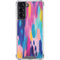 Etta Vee Pink Sparkle Brush Stroke Galaxy S22 Clear Case
