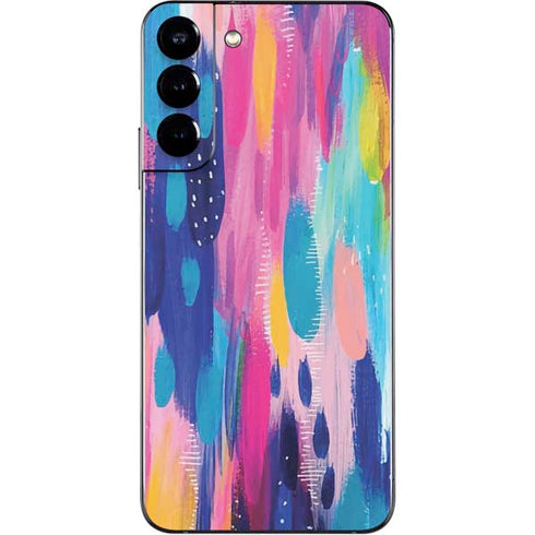 Etta Vee Pink Sparkle Brush Stroke Galaxy S22 Plus Skin