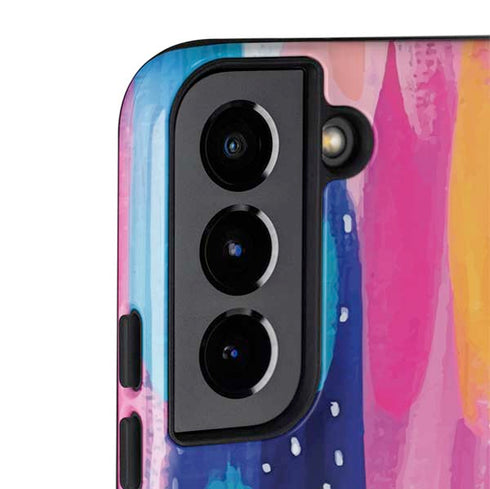 Etta Vee Pink Sparkle Brush Stroke Galaxy S22 Pro Case