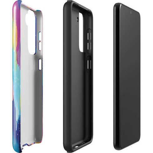 Etta Vee Pink Sparkle Brush Stroke Galaxy S22 Pro Case