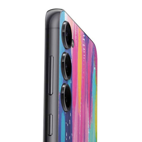 Etta Vee Pink Sparkle Brush Stroke Galaxy S23 Plus Skin