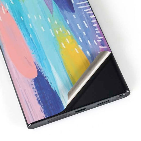 Etta Vee Pink Sparkle Brush Stroke Galaxy S23 Ultra Skin