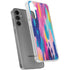 Pink Sparkle Brush Stroke by Etta Vee Galaxy S24 Plus Clear Case