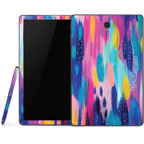 Etta Vee Pink Sparkle Brush Stroke Samsung Galaxy Tab Skin