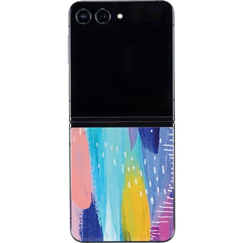 Pink Sparkle Brush Stroke by Etta Vee Galaxy Z Flip5 5G Skin