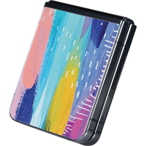 Pink Sparkle Brush Stroke by Etta Vee Galaxy Z Flip5 5G Skin