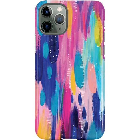 Etta Vee Pink Sparkle Brush Stroke iPhone 11 Pro Lite Case