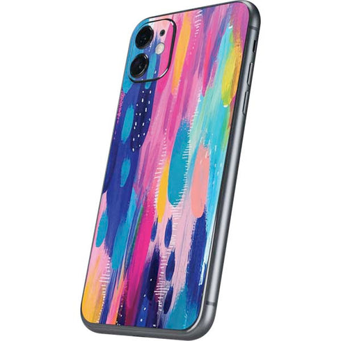 Etta Vee Pink Sparkle Brush Stroke iPhone 11 Skin