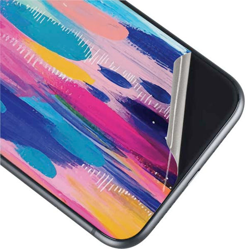 Etta Vee Pink Sparkle Brush Stroke iPhone 11 Skin