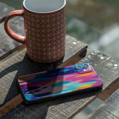 Etta Vee Pink Sparkle Brush Stroke iPhone 11 Skin