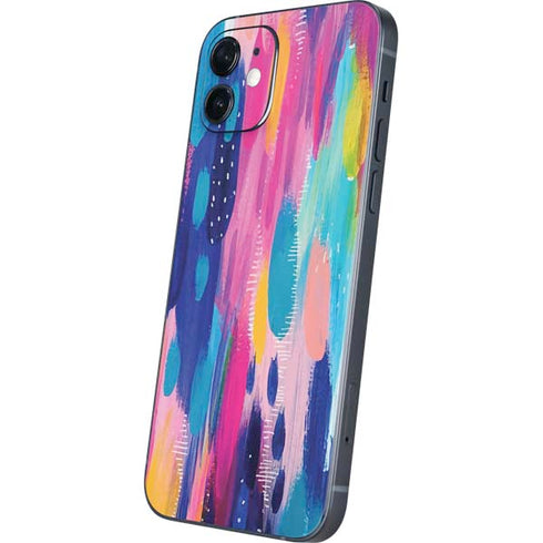 Etta Vee Pink Sparkle Brush Stroke iPhone 12 Mini Skin
