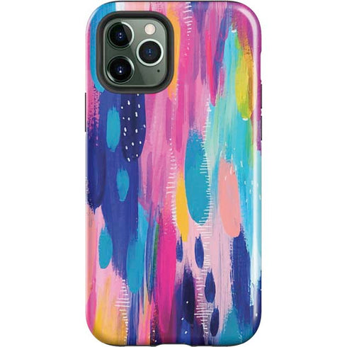 Etta Vee Pink Sparkle Brush Stroke iPhone 12 Pro Max Impact Case