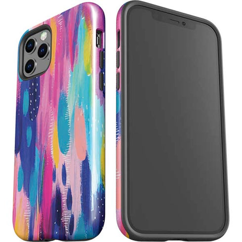 Etta Vee Pink Sparkle Brush Stroke iPhone 12 Pro Max Impact Case