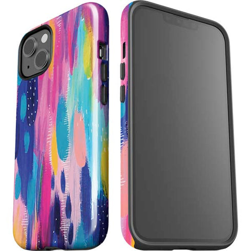 Etta Vee Pink Sparkle Brush Stroke iPhone 13 Impact Case