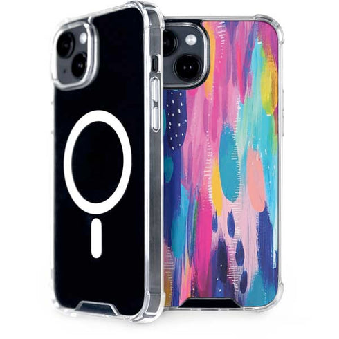 Etta Vee Pink Sparkle Brush Stroke iPhone 13 MagSafe Case