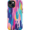 Etta Vee Pink Sparkle Brush Stroke iPhone 14 Plus Impact Case
