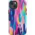 Pink Sparkle Brush Stroke by Etta Vee iPhone 15 Impact Case