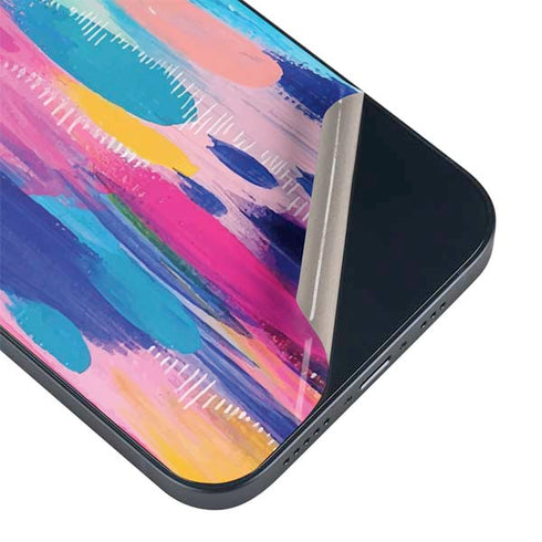 Etta Vee Pink Sparkle Brush Stroke iPhone 14 Plus Skin