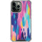 Etta Vee Pink Sparkle Brush Stroke iPhone 14 Pro Max Clear Case
