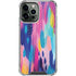 Etta Vee Pink Sparkle Brush Stroke iPhone 14 Pro Max Clear Case