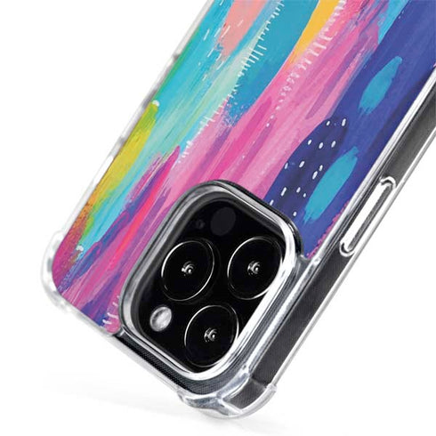 Etta Vee Pink Sparkle Brush Stroke iPhone 14 Pro Max MagSafe Case