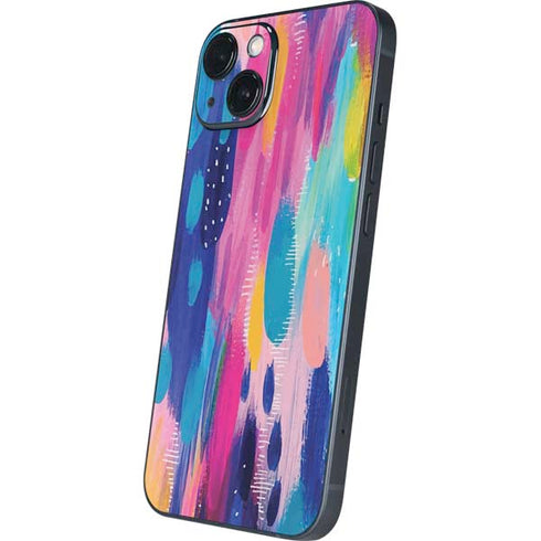 Etta Vee Pink Sparkle Brush Stroke iPhone 14 Skin