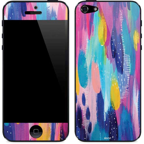 Etta Vee Pink Sparkle Brush Stroke iPhone 5/5s/5SE Skin