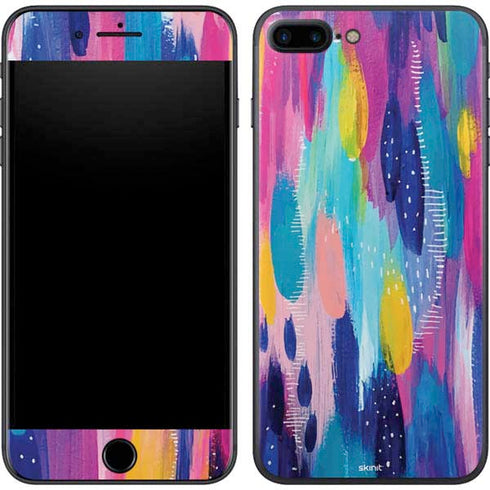 Etta Vee Pink Sparkle Brush Stroke iPhone 7 Plus Skin